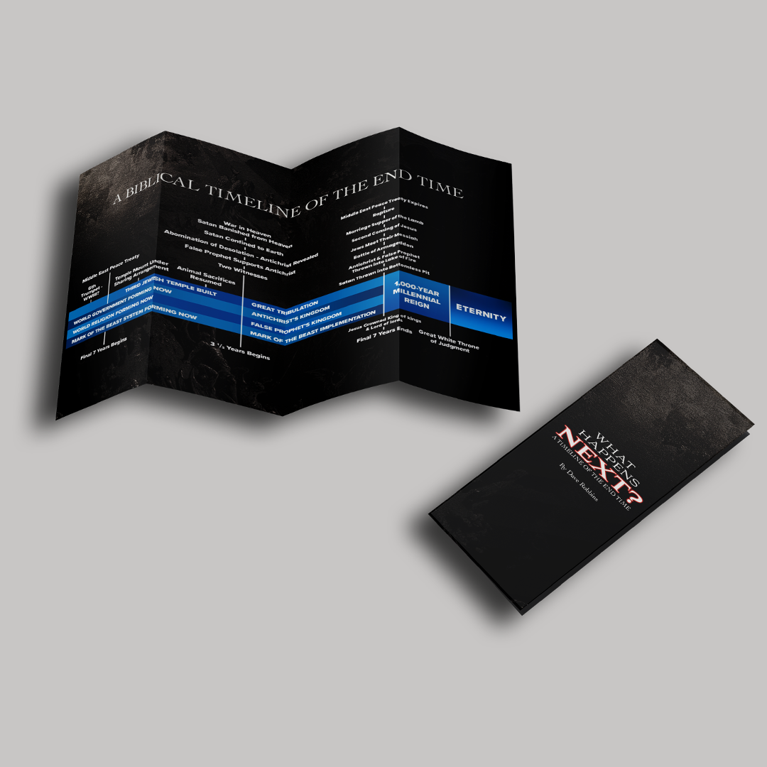 What Happens Next? A Timeline of the End Time | Fold-Out Teaching Tract (8.5" × 14")